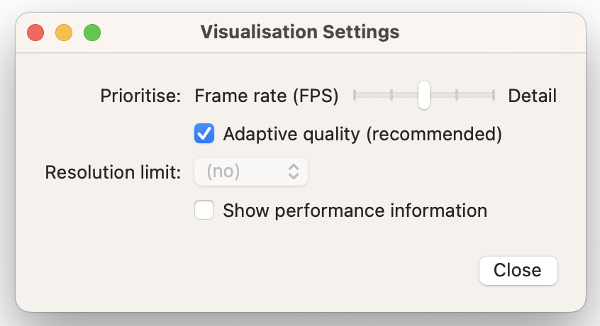 VisualisationSettings